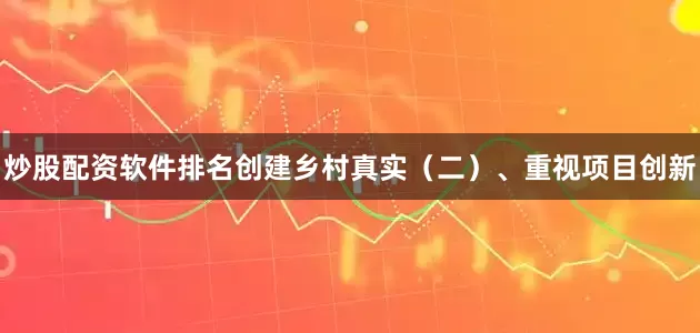 炒股配资软件排名创建乡村真实（二）、重视项目创新