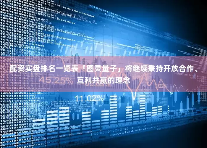 配资实盘排名一览表「图灵量子」将继续秉持开放合作、互利共赢的理念